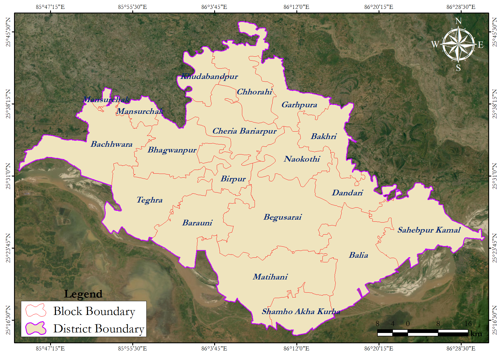 Begusarai Map