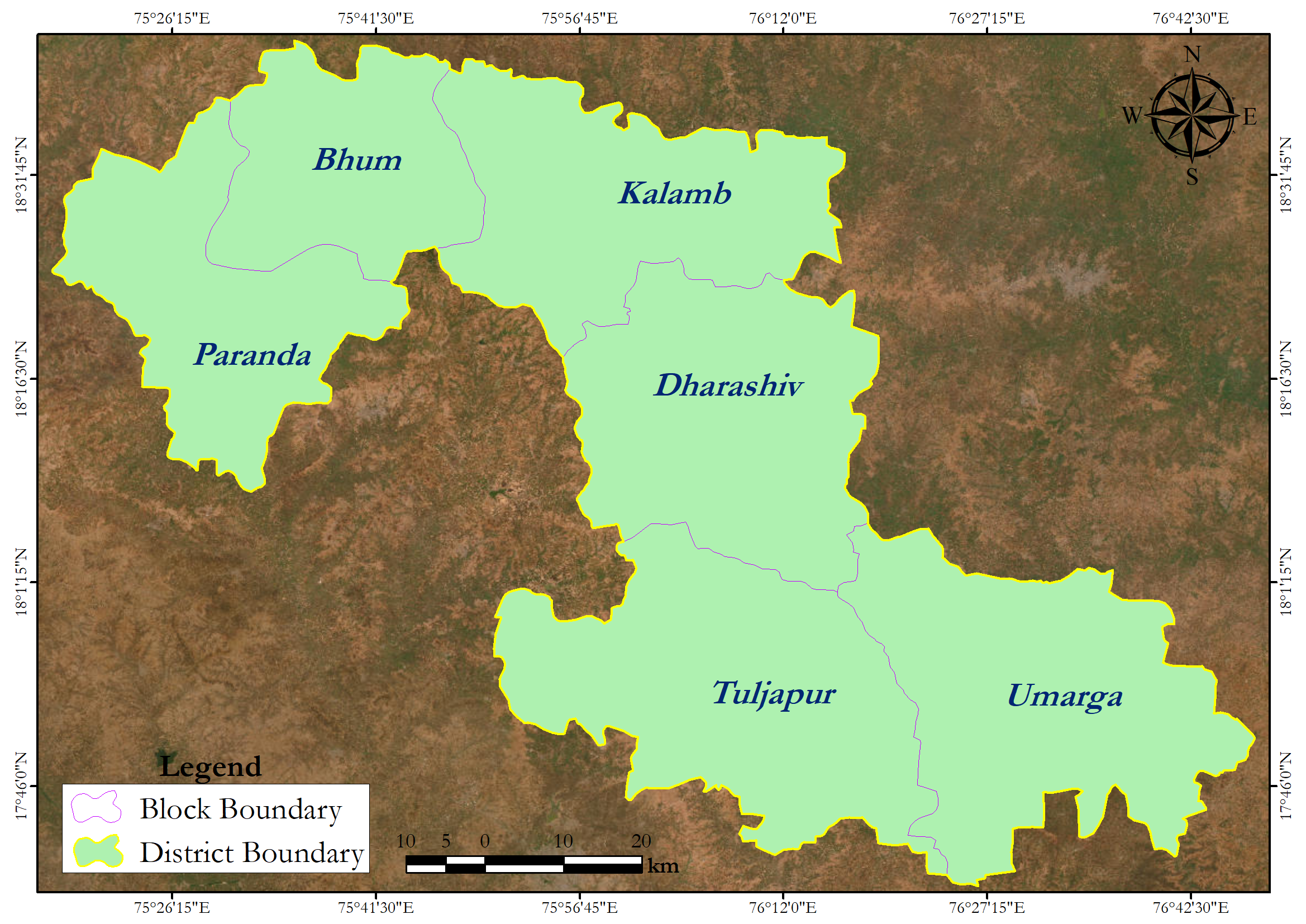 Dharashiv Map